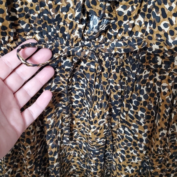 Old Navy Brown Leopard Dress Women's Size Medium - Picture 4 of 10